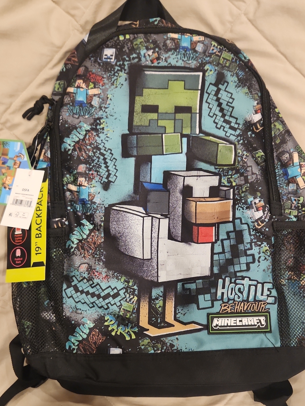 Boy's Graphic Backpack - Teal/Black